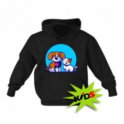 Детское худи Собачка и котик - PrintSalon