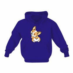 Детское худи Winking Corgi - PrintSalon