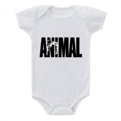 Дитячий бодік Animal Powerlifting - PrintSalon