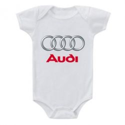 Детский бодик Audi 3D Logo - PrintSalon