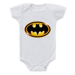 Дитячий бодік Batman logo Gold - PrintSalon