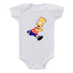 Детский бодик Беги, Барт, беги! - PrintSalon