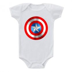 Детский бодик Captain America 3D Shield-PrintSalon Детский бодик Captain America 3D Shield