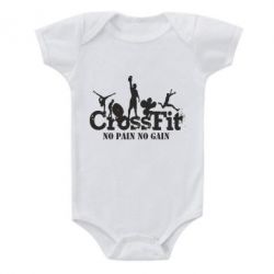 Детский бодик Crossfit No pain No Gain - PrintSalon