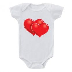 Детский бодик Два сердца - PrintSalon