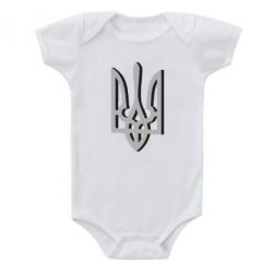 Дитячий бодік Двокольоровий герб України - PrintSalon