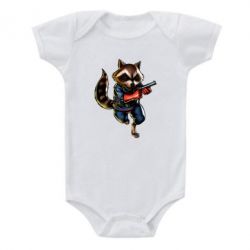 Дитячий бодік Єнот Ракета - PrintSalon