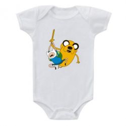 Детский бодик Фин и Джейк "Атака" - PrintSalon