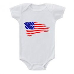 Детский бодик Флаг США - PrintSalon