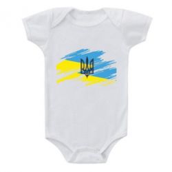 Дитячий бодік Герб на прапорі надає рваній - PrintSalon