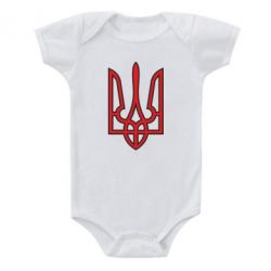 Дитячий бодік Герб України (двокольоровий) - PrintSalon
