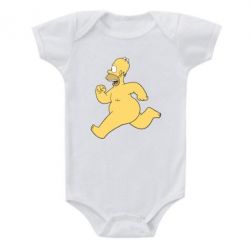 Детский бодик Голый Гомер Симпсон - PrintSalon