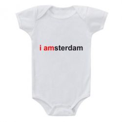 Детский бодик I amsterdam - PrintSalon