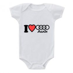 Детский бодик I love audi - PrintSalon