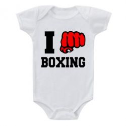 Дитячий бодік I love boxing