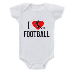 Дитячий бодік I love football - PrintSalon