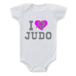 Детский бодик I love Judo - PrintSalon