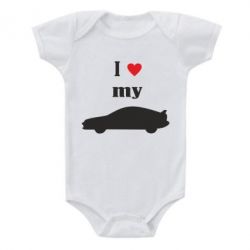 Детский бодик I love my car - PrintSalon