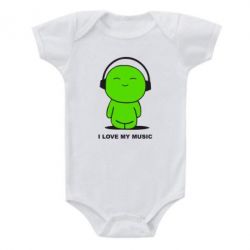 Дитячий бодік я люблю мою музику - PrintSalon