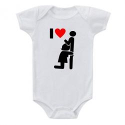 Детский бодик I love oral - PrintSalon