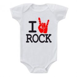 Детский бодик I love rock - PrintSalon