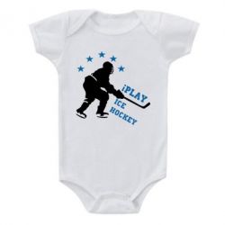 Детский бодик I play hockey - PrintSalon