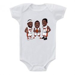Детский бодик "James, Wade and Bosh" - PrintSalon
