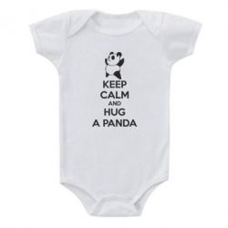 Детский бодик KEEP CALM and HUG A PANDA - PrintSalon