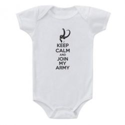 Детский бодик KEEP CALM and JOIN MY ARMY - PrintSalon