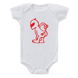 Детский бодик Kiss my racer`s ass - PrintSalon