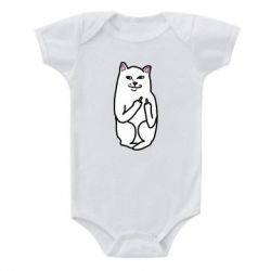 Детский бодик Кот с факом - PrintSalon