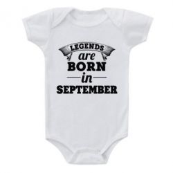 Детский бодик Legends are born in September - PrintSalon