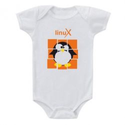 Дитячий бодік Linux pinguine - PrintSalon