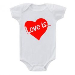 Детский бодик Love is... - PrintSalon