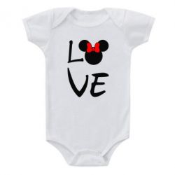 Детский бодик Love Mickey Mouse (female) - PrintSalon