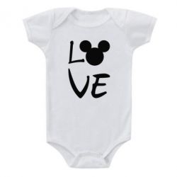 Детский бодик Love Mickey Mouse (male) - PrintSalon