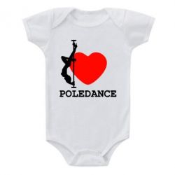 Дитячий бодік Love Pole Dance-PrintSalon Дитячий бодік Love Pole Dance