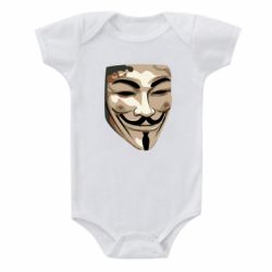 Детский бодик Маска Вендетта-PrintSalon Детский бодик Маска Вендетта