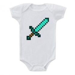 Детский бодик Minecraft меч - PrintSalon