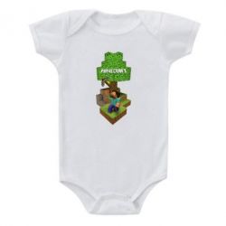 Детский бодик Minecraft Steve - PrintSalon