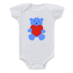 Детский бодик Мишка с сердечком - PrintSalon