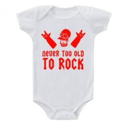 Детский бодик Never old to rock (Gomer) - PrintSalon
