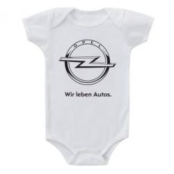 Детский бодик Opel Wir leben Autos