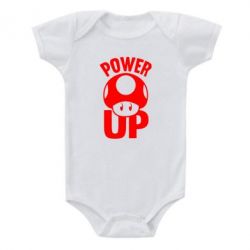 Дитячий бодік Power Up Маріо гриб - PrintSalon