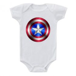 Детский бодик Щит Капитана Америка-PrintSalon Детский бодик Щит Капитана Америка