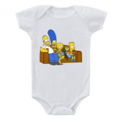Детский бодик Семейство Симпсонов - PrintSalon