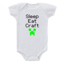 Детский бодик Sleep,eat, craft - PrintSalon