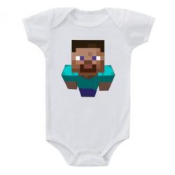 Детский бодик Steve from Minecraft - PrintSalon