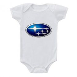 Детский бодик Subaru 3D Logo - PrintSalon