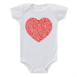 Детский бодик Тысяча сердец - PrintSalon